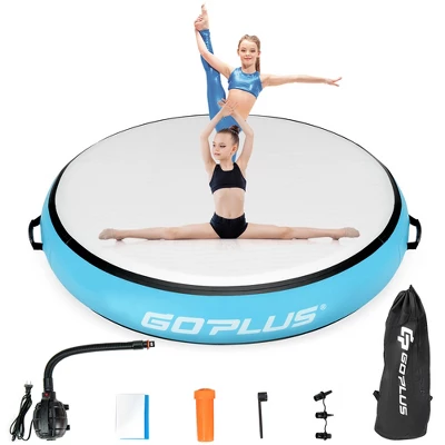 Costway 40'' Inflatable Round Gymnastic Mat Tumbling Floor Mat W/Electric Pump 11 Costway 40'' Inflatable Round Gymnastic Mat Tumbling Floor Mat W/Electric Pump - Image 9