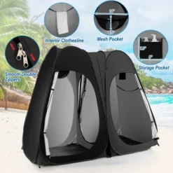 Costway Outdoor 7.5FT Portable Pop Up Shower Privacy Tent Dressing Changing Room Camping -Costway GUEST af03eb6e e5fd 4363 8fd2 8761866b0835