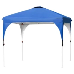 10x10 FT Outdoor Pop Up Tent Canopy Height Adjustable Sun Shelter W/ Roller Bag -Costway GUEST af36adba e369 4fbb 9777 fe7529785df0