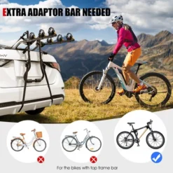 Costway 3-Bike Trunk Mounted Bike Rack Bike Carrier Rack For Sedan Hatchback Minivan SUV -Costway GUEST b27c61ae 4097 4084 b5af f79b1241583f