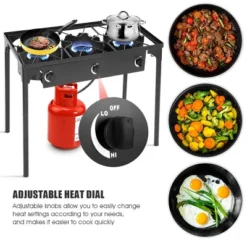 Costway Portable Propane 225,000-BTU 3 Burner Gas Cooker Outdoor Camp Stove BBQ -Costway GUEST b3e7a509 006c 4d65 9099 99d9833f44e3