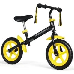 Costway 12'' Toddler Balance Bike No Pedal Bicycle With Fenders Adjustable Seat For 2-5 Years Old YellowGreen -Costway GUEST b3ee2128 3f97 443f 9b3d 93a65e4bb0ea