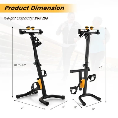 Costway Folding Pedal Exercise Bike With Adjustable Resistance Full Body Home Rehab Machine 4 Costway Folding Pedal Exercise Bike With Adjustable Resistance Full Body Home Rehab Machine - Image 2
