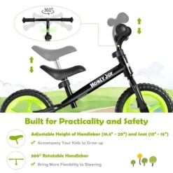 HoneyJoy Kids Balance Bike No Pedal Training Bicycle W/Adjustable Handlebar & Seat YellowBlackBlueRed -Costway GUEST b5096182 febe 4f15 bf90 f57ae2659f1a