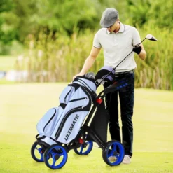 Costway Folding 4 Wheels Golf Push Cart W/Bag Scoreboard Adjustable Handle RedBlueGrayGreen 21 Costway Folding 4 Wheels Golf Push Cart W/Bag Scoreboard Adjustable Handle RedBlueGrayGreen -Costway GUEST b55c7db7 bde5 489b 89b8 a79e6b35146f