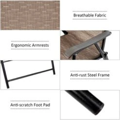 Costway 2PCS Outdoor Patio Folding Chair Camping Portable Lawn Garden W/Armrest -Costway GUEST b64bcaf6 b387 4199 bf58 a2d4c3d686b5