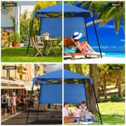 Costway 7x7 FT Slant Leg Pop-up Canopy Tent Shelter Adjustable Portable Carry Bag -Costway GUEST b7700103 01f2 41be 93bc 4fc8b4173010