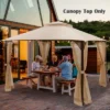10' X 12' Patio Gazebo Replacement Top Cover 2-Tier Canopy CPAI-84 Outdoor -Costway GUEST b8523a08 d790 41c8 acb1 0c988bf54a2c