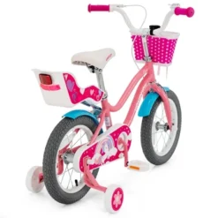 Honeyjoy 14 Inches Kids Bicycle W/Training Wheels & Basket For Boys & Girls Age 3-5 Years -Costway GUEST b947d7a1 b746 4b51 af45 5d169072b27c