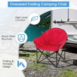 2 PCS Oversized Folding Padded Camping Moon Saucer Chair Bag Outdoor Fishing RedNavy BrownGrey 18 2 PCS Oversized Folding Padded Camping Moon Saucer Chair Bag Outdoor Fishing RedNavy BrownGrey -Costway GUEST b9a8bc9a 0376 4808 9093 0bcb3c5b0126