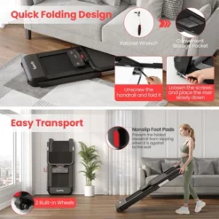 Superfit 3HP Running Machine Folding Treadmill Adjustable Height APP Control Table Board -Costway GUEST b9c95c0b ed32 4964 8dcd 98a6114df2c9