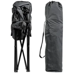 Costway Folding Camping Moon Padded Chair With Carry Bag Cup Holder Portable Navy BrownGrey -Costway GUEST bae82362 af14 4117 978f ec385b9912e5