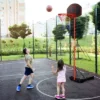 Height-Adjustable Basket Hoop, Portable Backboard System Stand With 2 Wheels, Fillable Base, Weather-Resistant Nylon Net 1 Height-Adjustable Basket Hoop, Portable Backboard System Stand With 2 Wheels, Fillable Base, Weather-Resistant Nylon Net -Costway GUEST bb1b3668 8bf5 47df ac6b 673117b71f4a