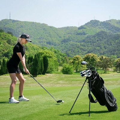 Costway Blue Golf Stand Cart Bag Club With Carry Organizer Pockets 5 Costway Blue Golf Stand Cart Bag Club With Carry Organizer Pockets - Image 3