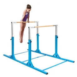 Costway Kids Double Horizontal Bars Gym Home Adjustable -Costway GUEST be709cd3 9c54 4296 8105 cba70f24fad4