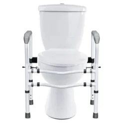 Toilet Safety Frame, Stand Alone Toilet Safety Rail W/ Adjustable Height & Width -Costway GUEST bf25015d e740 423a a13f 02ad4b0c26e5