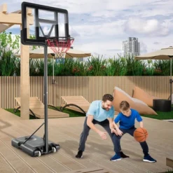 Costway 4.25-10FT Portable Adjustable Basketball Hoop System With 44'' Backboard 2 Nets 12 Costway 4.25-10FT Portable Adjustable Basketball Hoop System With 44'' Backboard 2 Nets -Costway GUEST bf2aec38 f12d 4440 85e1 3f87121c4afa