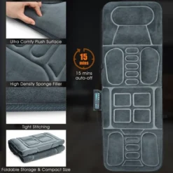 Foldable Massage Mat Full Body Massager W/ Heat & 10 Vibration Motors -Costway GUEST bfac8370 7fde 45c1 807a 2f9dfb4f8ea5