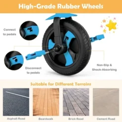 Costway 5-in-1 Kids Bicycle Foldable Toddler Balance Bike W/ Detachable Push Handle -Costway GUEST c08299f3 d5cd 47b0 87b0 d4dc1dd3d3dc