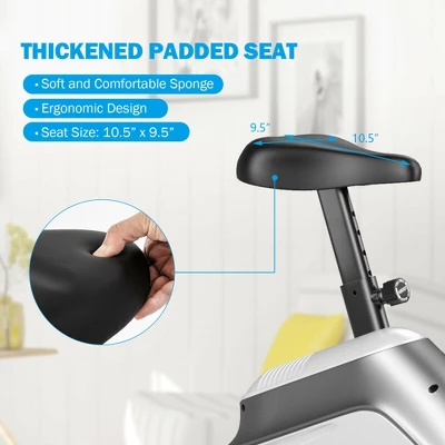 Costway Magnetic Exercise Bike Upright Cycling Bike W/ LCD Monitor & Pulse Sensor 9 Costway Magnetic Exercise Bike Upright Cycling Bike W/ LCD Monitor & Pulse Sensor - Image 7