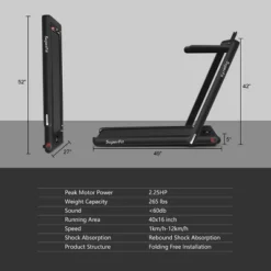 SuperFit 2.25HP 2 In 1 Dual Display Folding Treadmill Jogging Machine W/ Speaker -Costway GUEST c43be993 8cc2 40bd 9c40 d9230f809b0b