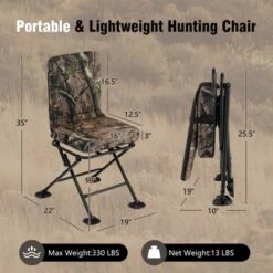 Costway Folding Silent Swivel Blind 360°Swivel Hunting Chair W/All-terrain Foot Pads 13 Costway Folding Silent Swivel Blind 360°Swivel Hunting Chair W/All-terrain Foot Pads -Costway GUEST c52679cc 5082 4a1f 87c4 853d60934ab7