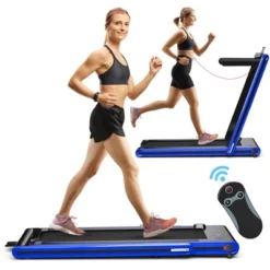 Costway 2-in-1 Folding Treadmill 2.25HP Jogging Machine W/ Dual LED Display SilverBlackBlue -Costway GUEST c56504f7 7f64 445c ba5a 40932038133d