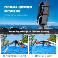 Costway 4 Person Instant Pop-up Camping Tent 2-in-1 Double-Layer Waterproof Tent -Costway GUEST c578cf10 f954 4a2d a9ae e5b6dba157e4