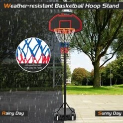 Costway Adjustable Kids Basketball Hoop Stand W/Durable Net Shatterproof Backboard Wheel -Costway GUEST c8cc2406 233f 4a25 91fa 2aa5fa13a186