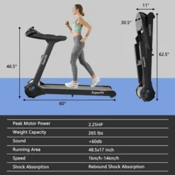 Costway 2.25HP Folding Treadmill Running Machine LED Touch Display -Costway GUEST c9d36547 345a 4a53 906b 04482f175104