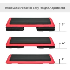 Costway Fitness Aerobic Step 43'' Cardio Adjust 4'' - 6'' - 8'' Exercise Stepper W/Risers Red 18 Costway Fitness Aerobic Step 43'' Cardio Adjust 4'' - 6'' - 8'' Exercise Stepper W/Risers Red -Costway GUEST cad1d2fe 72d0 4c25 b1fd f7b5f6209ed9
