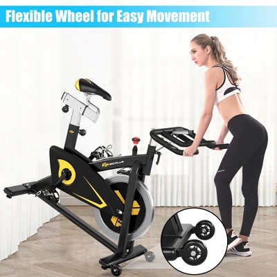 Costway Magnetic Exercise Bike Stationary Belt Drive Indoor Cycling Bike Gym Home Cardio 9 Costway Magnetic Exercise Bike Stationary Belt Drive Indoor Cycling Bike Gym Home Cardio - Image 7