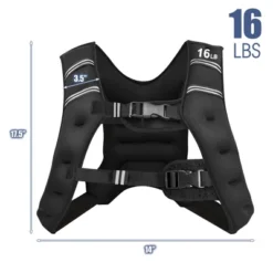 Costway 16LBS Workout Weighted Vest W/Mesh Bag Adjustable Buckle Sports Fitness Training -Costway GUEST caeba94a 551b 4f57 b3c6 7bb7d2e98346