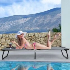 Costway Portable Camping Cot Outdoor Folding Sleeping Bed For Traveling Hiking -Costway GUEST cb75320a 6a05 4ee9 a761 26e16ba389fb