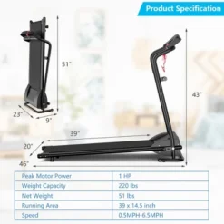 Costway 1HP Costway Electric Treadmill Folding Motorized Power Running Fitness Machine -Costway GUEST cca58cac 044a 4935 8ad8 5e09fa918abd