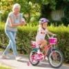 Honeyjoy 18 Inches Kids Bicycle W/Training Wheels & Basket For Boys & Girls Age 5-9 Years 1 Honeyjoy 18 Inches Kids Bicycle W/Training Wheels & Basket For Boys & Girls Age 5-9 Years -Costway GUEST d02eb728 3184 442e 9067 17a606b7edb5
