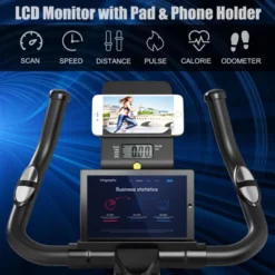 Costway Stationary Exercise Bike Cycling Bike W/22Lbs Flywheel Home Fitness Gym Cardio