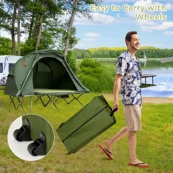 Costway 2-Person Outdoor Camping Tent Cot Elevated Compact Tent Set W/ External Cover 16 Costway 2-Person Outdoor Camping Tent Cot Elevated Compact Tent Set W/ External Cover -Costway GUEST d10bbc7b 351a 4fe5 982d 3ea2760ce76f