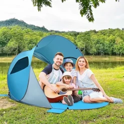 Costway Pop Up Beach Tent Anti-UV UPF 50 Plus Portable Sun Shelter For 3-4 Person -Costway GUEST d44136e1 dd2b 4428 a066 888f67768a59