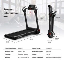 Superfit Folding 2.25HP Electric Treadmill Running Machine APP Control Bluetooth 17 Superfit Folding 2.25HP Electric Treadmill Running Machine APP Control Bluetooth -Costway GUEST d4c6112f a4f1 407d 82fb bafdf42f93ae