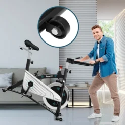 Costway 30Lbs Magnetic Stationary Training Bike Stationary Belt Drive Bicycle -Costway GUEST d4d09ad9 b7e4 477e a2a1 3a4ac8675ea8