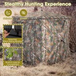 Costway Hunting Blind Portable Pop Up Ground Tent 2-3 Person With Carry Bag Storage Pocket -Costway GUEST d55320d6 668b 46d6 97a6 c3bed6674891