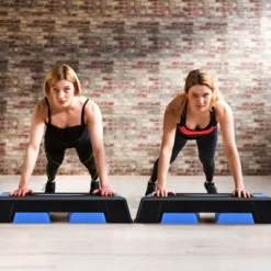 Costway Aerobic Exercise Stepper Trainer W/Riser Adjustable Height 5''- 7''- 9'' PurpleBlueGray -Costway GUEST d7383ebe 474a 4aa9 8e01 3a3fe5f3e48e