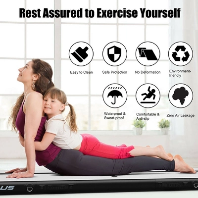 Costway 13FT Air Track Inflatable Gymnastics Tumbling Mat W/ Pump PinkBlackGreenNavy 10 Costway 13FT Air Track Inflatable Gymnastics Tumbling Mat W/ Pump PinkBlackGreenNavy - Image 8