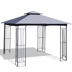 Costway 10' X 10' Patio Canopy Gazebo Outdoor 2-Tier Steel Tent Heavy-Duty L-Shaped -Costway GUEST dbef8fcc a5e8 4155 aa02 c02dac5fc456