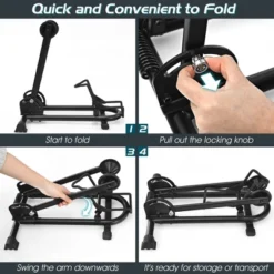 Costway Foldable Bike Floor Parking Rack Home Garage Storage Stand Fit 20''-29'' 17 Costway Foldable Bike Floor Parking Rack Home Garage Storage Stand Fit 20''-29'' -Costway GUEST dc994c3d 378e 49bf 9bba 6b4334d0e739