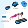 Costway Fitness Aerobic Step Cardio Adjust 4'' - 6'' - 8'' Exercise Stepper W/Risers Blue -Costway GUEST dcf6d8cd 747b 4a09 89d5 4edddc7e7fb5