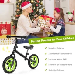 HoneyJoy Kids Balance Bike No Pedal Training Bicycle W/Adjustable Handlebar & Seat YellowBlackBlueRed -Costway GUEST df626501 250b 49e2 b6f6 f98325f76f9c