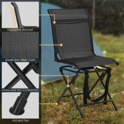 Costway Folding 360° Silent Swivel Hunting Chair Blind Chair All-weather Outdoor -Costway GUEST e1a370ef f0b0 4f8a 9318 129dc54eabef