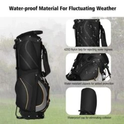 Costway Golf Stand Bag Portable Lightweight Golf Carry Club Bag W/ 8-way Divider 17 Costway Golf Stand Bag Portable Lightweight Golf Carry Club Bag W/ 8-way Divider -Costway GUEST e2d39995 80e4 4b9f 8b1e 71693d6f8775